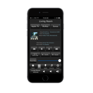 smartphone with Sonos audio control